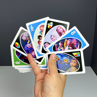 跨境爆款猎魔女团游戏卡牌卡通saja boys角色卡儿童桌游玩具卡片