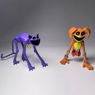 儿童节生日礼物波比游戏时间3超大号长腿趴姿瞌睡猫boss公仔手办