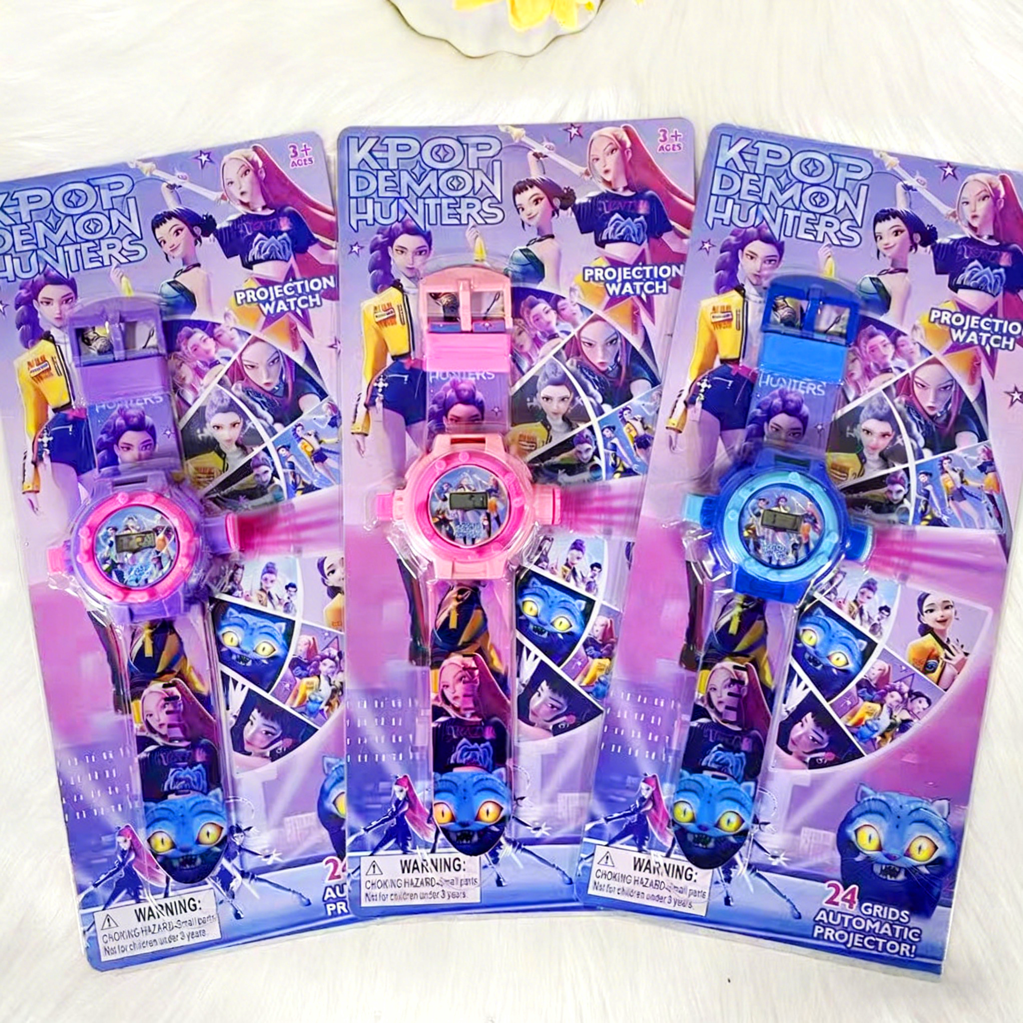 kpop猎魔女团投影手表儿童爆款恶魔猎人24图投影电子手表彩色表带,童装/婴儿装/亲子装,儿童装饰手表,淘宝优惠券,粉丝福利购,淘宝优惠卷