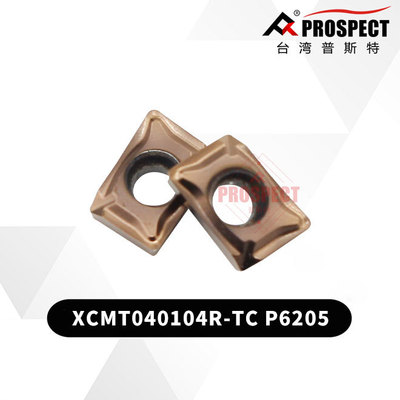 普斯特车刀片XCMT040104R-TC P6205 加工不锈钢