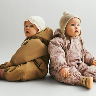 85Z现货Little丹麦WHEAT FW25秋冬男女宝加厚连体防风保暖滑雪服