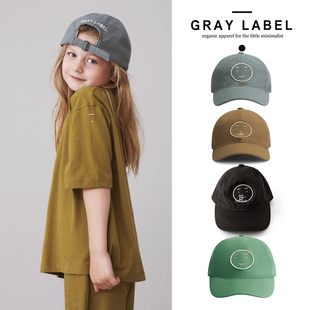 SS23春夏儿童可收紧鸭舌棒球帽 label 荷兰gray Little