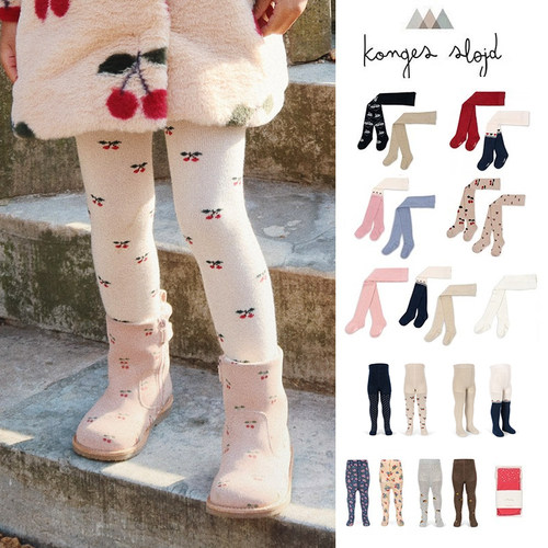 Little现货 丹麦Konges Slojd FW26儿童女宝保暖可爱连裤袜2件装