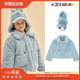 jellymallow 5件4折 Little FW25儿童女宝保暖毛绒夹克外套兔耳帽