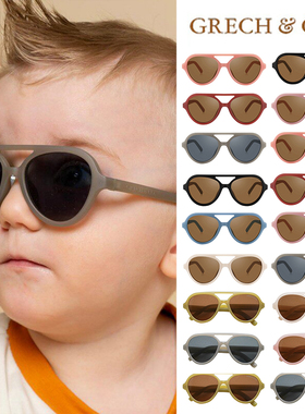 75Z Little现货 丹麦grech co 春夏儿童太阳眼镜复古时尚墨镜百搭