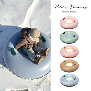 Petites 8ZLittle家现货 Pommes FW23秋冬充气加厚耐磨PVC滑雪圈