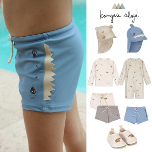 Little现货 泳帽泳鞋 丹麦Konges SS26春夏男宝泳衣泳裤 slojd 88Z