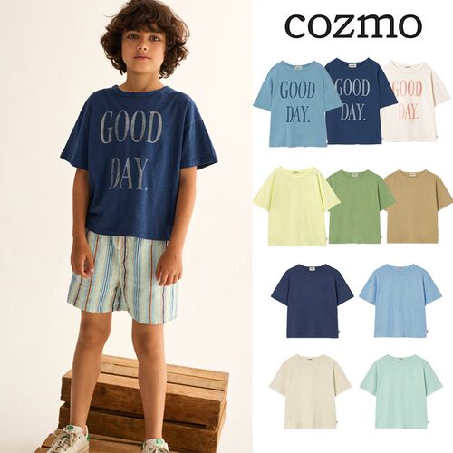 6Z Little现货 西班牙COZMO SS26春夏男女童纯棉百搭短袖T恤2-8Y