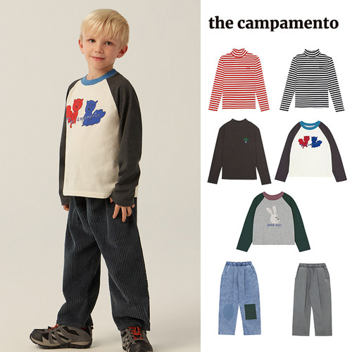7Z Little现货西班牙the campamento FW25男女宝中性T恤上衣长裤