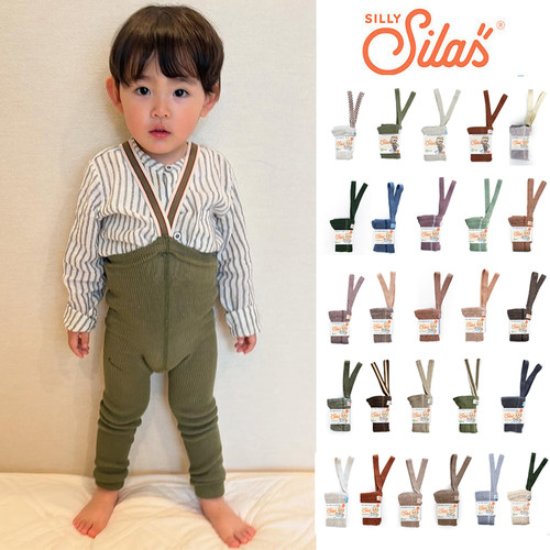 Little现货 瑞典silly silas FW26儿童宝宝连裤袜背带袜举重裤