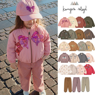 slojd 丹麦Konges FW25秋冬儿童中性保暖飞行夹克 Little现货 85Z