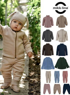 7Z补Little家现货mikk line FW25秋冬儿童羊毛夹克棉服外套长裤