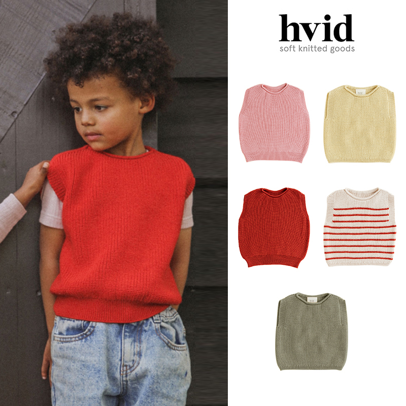 85Z little家 现货比利时HVID FW24秋冬儿童宝宝柔软羊毛针织马甲