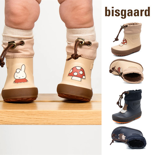 85Z Little现货 丹麦Bisgaard FW25秋冬儿童防滑米菲兔雨靴雨鞋