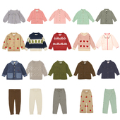 上衣夹克连衣裙打底裤 45Z 丹麦floess秋冬合集FW24儿童衬衫