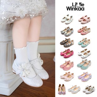 FW25女童公主蝴蝶结低跟平底鞋 winkaa Little西班牙little 85Z