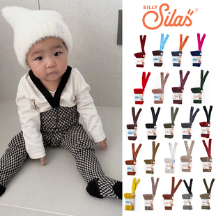 85Z 新色Little家 瑞典silly silas FW25宝宝踩脚袜背带袜举重裤