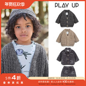 Little现货葡萄牙play FW25男女宝羊毛针织开衫 5件4折 外套裤