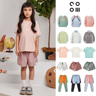 T恤假两件速干短裤 SS25儿童速干运动长袖 cooiii Little