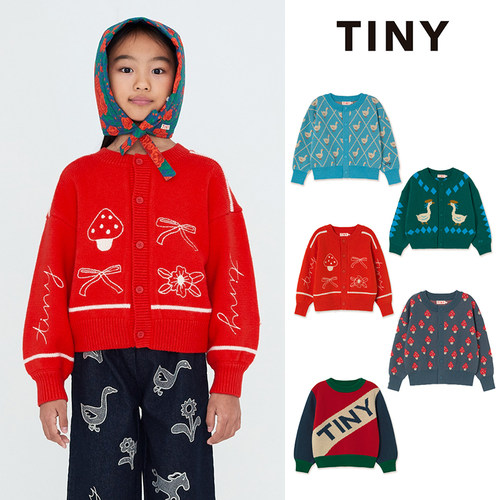 Little现货 西班牙Tiny Cottons FW26秋冬儿童针织开衫毛衣3-8岁