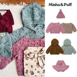 Little现货 Misha Puff FW26幼童宝宝羊毛针织毛衣外套半裙冷帽