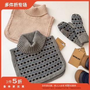 丹麦WHEAT FW25男女宝防风保暖高领围脖手套 Little现货 3件5折
