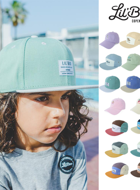 5件3折 Little家 丹麦lilboo SS23春夏儿童百搭字母棒球帽鸭舌帽