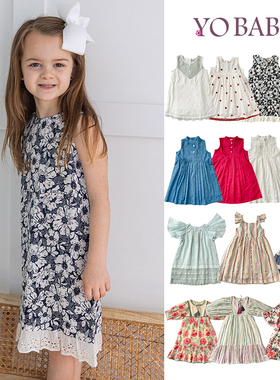65Z Little现货 YOBABYONLINE SS25春夏女宝宝亲子裙连衣裙公主裙