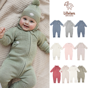 FW25宝宝新生儿羊毛连体衣爬服保暖 挪威Lillelam 85Z Little现货