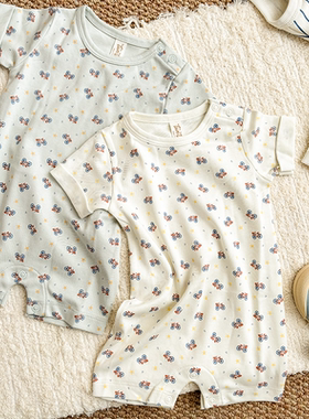 7Z独家特供 Little现货 tuntun SS25宝宝短袖凉感棉背心连体衣