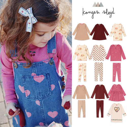 3件5折 Little现货丹麦 Konges Slojd FW24圣诞打底衫裤子连衣裙