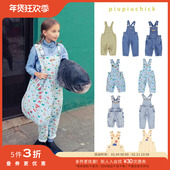 Little 葡萄牙 piupiuchick 5件3折 FW23秋冬儿童纯棉牛仔背带裤