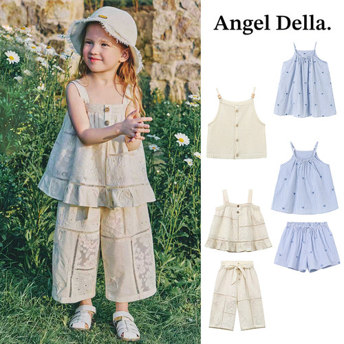 特惠直降 Little日本Angel della SS26女童连衣裙吊带裤子套装
