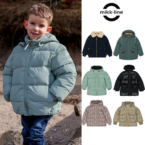 85Z Little mikk line FW25秋冬大童中长款防风保暖棉服夹克3-8Y