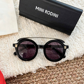 Little现货瑞典MINI RODINI SS25春夏中性儿童熊猫太阳镜墨镜