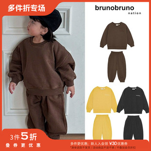 3件5折 nation FW25男女宝宝有机棉卫衣裤 Little丹麦brunobruno