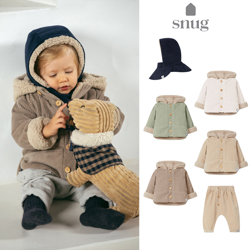 85Z Little现货 葡萄牙snug FW24秋冬男女宝儿童夹克外套袜套帽子