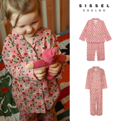 Edelbo儿童FW25亲子装 85Z Little丹麦Sissel 有机棉睡衣家居服