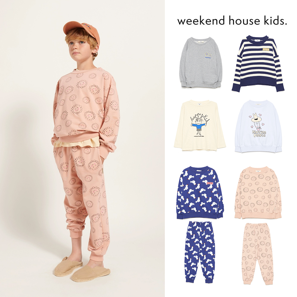 8Zlittle现货 weekend house kids SS24春夏儿童长袖T恤卫衣卫裤