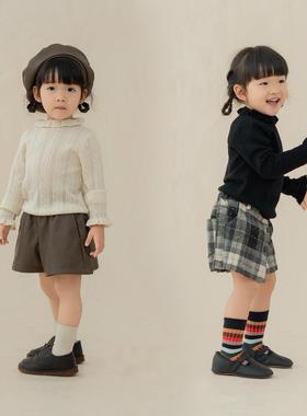 Little现货 Dua perla FW25新款秋冬精纺羊毛针织麻花木耳边上衣