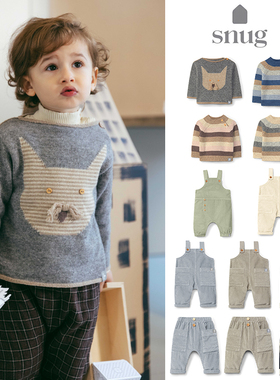 7Z Little现货 葡萄牙snug FW25儿童毛衣背带裤灯芯绒长裤