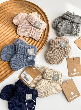 7Z Little现货葡萄牙snug FW25秋冬新生儿宝宝保暖外出针织脚套