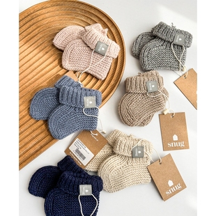 85Z FW25秋冬新生儿宝宝保暖外出针织脚套 Little现货葡萄牙snug