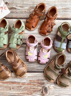 6Z 现货Little丹麦Bisgaard SS25儿童宝宝防滑魔术贴软底凉鞋