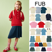 SS26春夏女童针织花边上衣半裙短裤 Little现货 丹麦FUB 有机棉