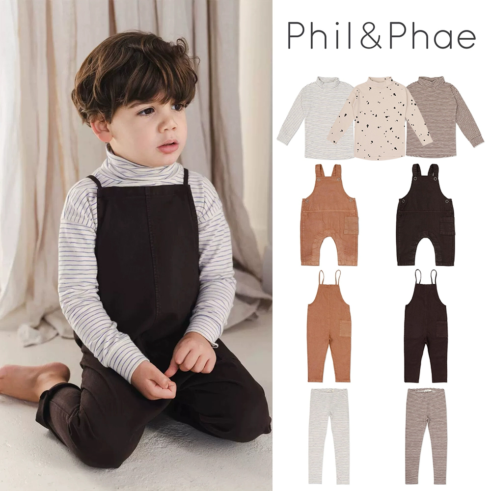 5ZLittle家现货 荷兰Phil phae FW23秋冬儿童高领T恤打底裤背带裤 童装/婴儿装/亲子装 毛衣/针织衫 原图主图