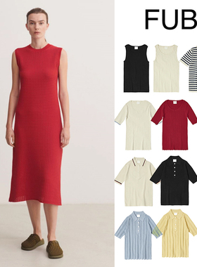 54 Little家现货丹麦FUB SS24春夏成人款短袖T恤背心长裤连衣裙