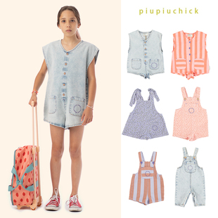 连体衣 SS24春夏儿童背带短裤 Little家现货葡萄牙piupiuchick