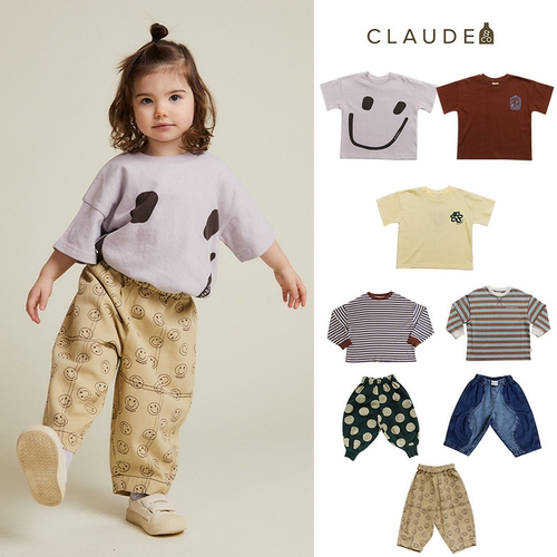 Little家现货 英国Claude Co SS26春夏儿童短袖长袖T恤牛仔长裤