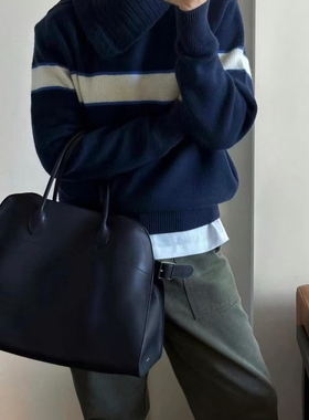 现货PREON工厂自制秋冬moondal同款侧边纽扣翻领长袖针织上衣